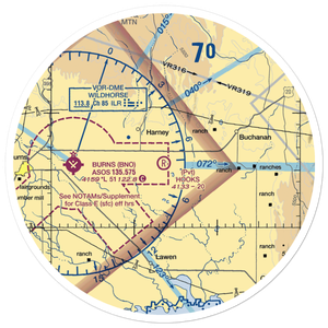 Hooks Strip Airport (OR32) VFR Sectional Sticker (30 mile)