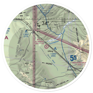 Jalapeno Ranch Airport (62AZ) VFR Sectional Sticker (30 mile)