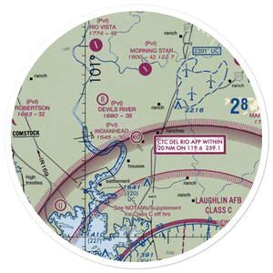 Indianhead Ranch Airport (1TS9) VFR Sectional Sticker (30 mile)