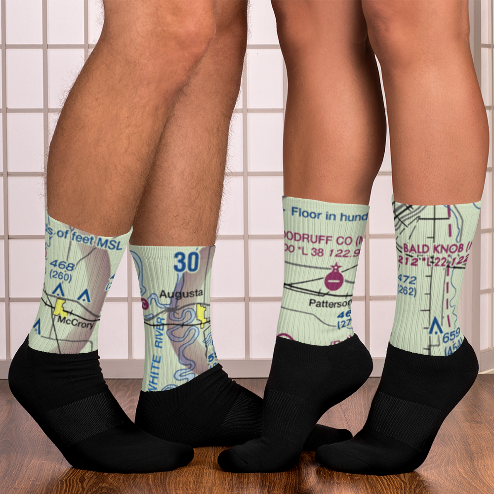 Lesters Field (LESTER) VFR Sectional Socks 
