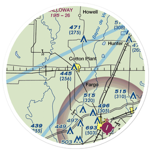 Stans Field (STANS) VFR Sectional Sticker (20 mile)