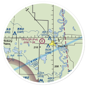 Bells Field (BELLS) VFR Sectional Sticker (20 mile)