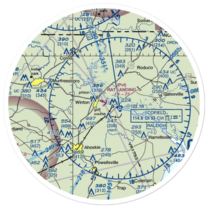 Rat Landing Seaplane Base (NC18) VFR Sectional Sticker (30 mile)