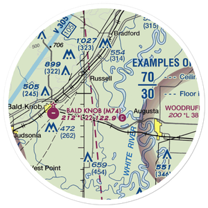 Buds Field (BUDS) VFR Sectional Sticker (20 mile)