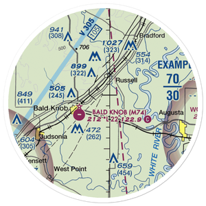 Collisons Field (COLLISO) VFR Sectional Sticker (20 mile)