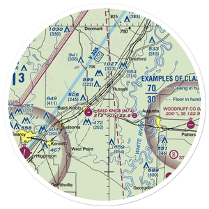 Collisons Field (COLLISO) VFR Sectional Sticker (30 mile)
