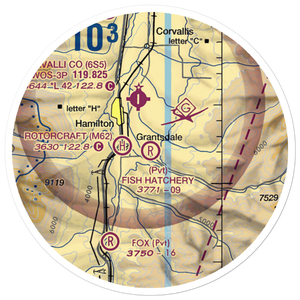 Fish Hatchery Farm Airport (MT11) VFR Sectional Sticker (20 mile)