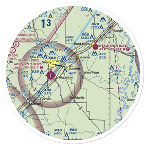 Elvis1 Field (ELVIS1) VFR Sectional Sticker (30 mile)