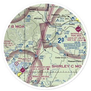 Tuckers Field (TUCK) VFR Sectional Sticker (30 mile)