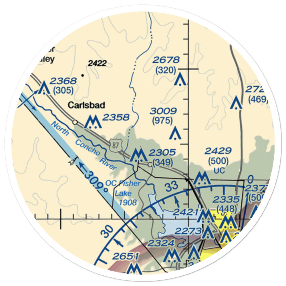 In the Air Boys (US-0339) VFR Sectional Sticker (20 mile) 