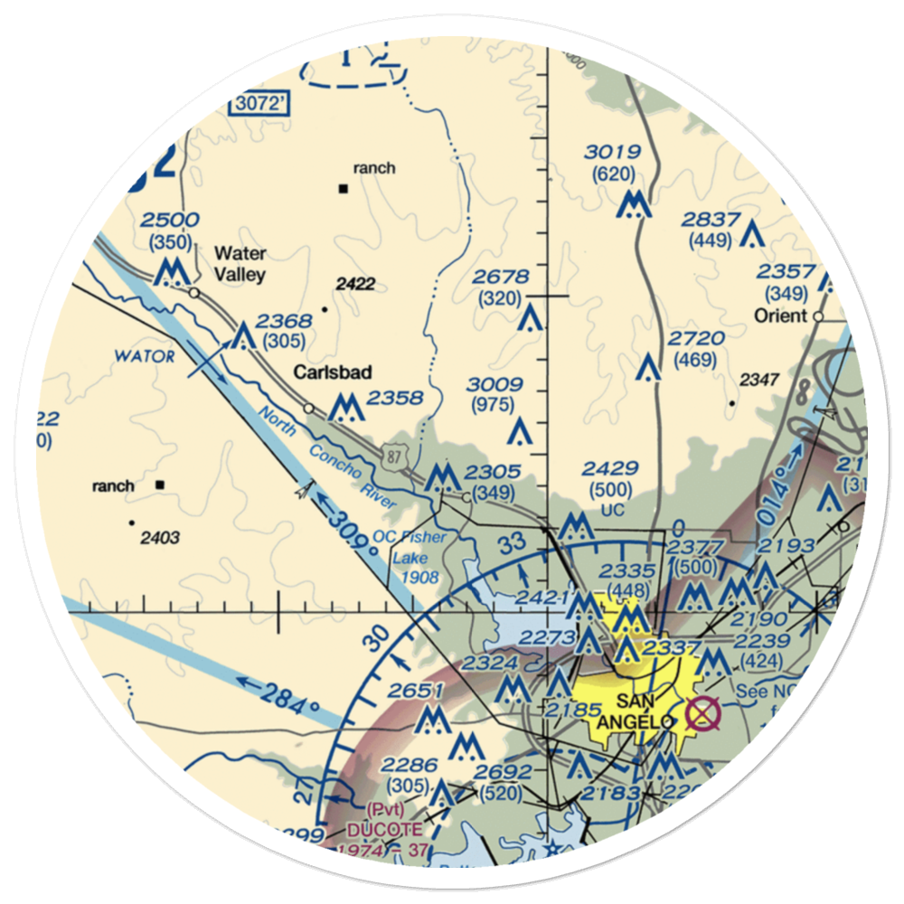 In the Air Boys (US-0339) VFR Sectional Sticker (30 mile) 