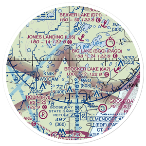 Brown's Homestead Airport (95AK) VFR Sectional Sticker (20 mile)