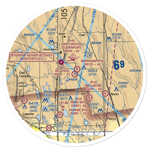Big View Airport (CO67) VFR Sectional Sticker (30 mile)