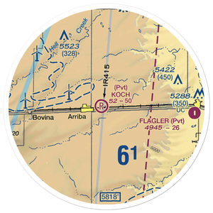 Koch Field (7CO4) VFR Sectional Sticker (20 mile)