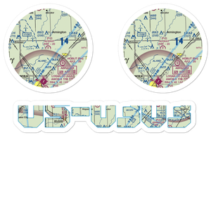 Alekat Acres Airport (3IL9) VFR Sectional Sticker Pack