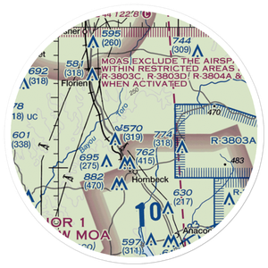 Hodges Airfield (US-0286) VFR Sectional Sticker (20 mile)