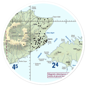 Cape Field at Fort Glenn (US-0256) VFR Sectional Sticker (30 mile)