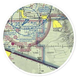 Yuma Auxiliary AAF #2 (US-0254) VFR Sectional Sticker (30 mile)
