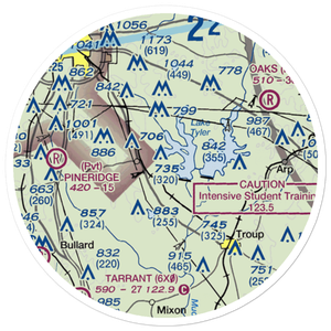 Nuttall Airport (US-0233) VFR Sectional Sticker (20 mile)