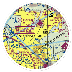 Best Lock Corp. Airstrip (US-0230) VFR Sectional Sticker (20 mile)