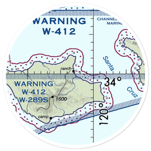 Bechers Bay Airstrip (US-0229) VFR Sectional Sticker (20 mile)