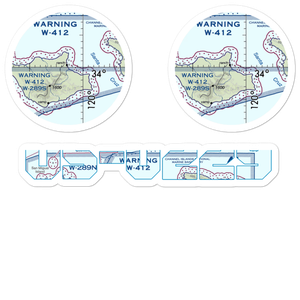 Bechers Bay Airstrip (US-0229) VFR Sectional Sticker Pack