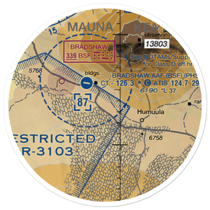 Pohakuloa Training Area (US-0224) VFR Sectional Sticker (20 mile)