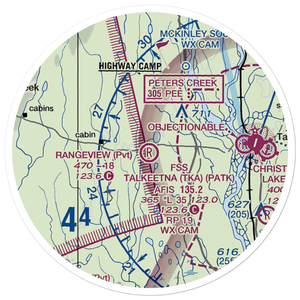 Rangeview Airstrip (0AA5) VFR Sectional Sticker (20 mile)