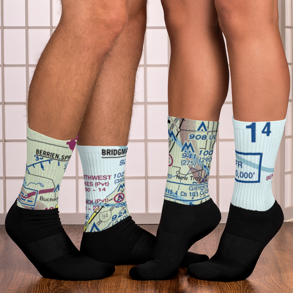 Sawyer / Southwest Lakes Airpark (US-0182) VFR Sectional Socks 