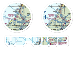 Sawyer / Southwest Lakes Airpark (US-0182) VFR Sectional Sticker Pack