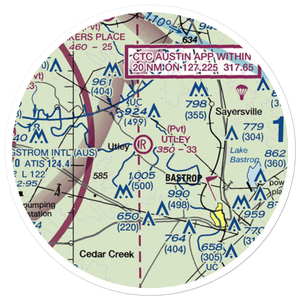 Utley Field (US-0177) VFR Sectional Sticker (20 mile)