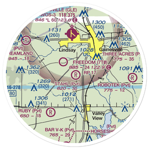 The 88 Airport (XS62) VFR Sectional Sticker (20 mile)