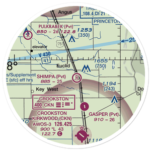 Shimpa Airstrip (8MN1) VFR Sectional Sticker (20 mile)