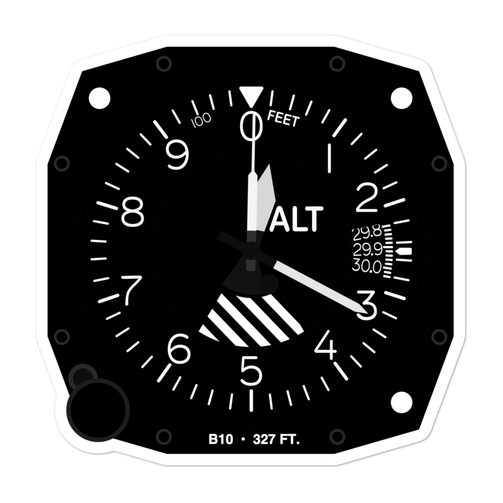 Bowman Field (B10) Altimeter Stickers 