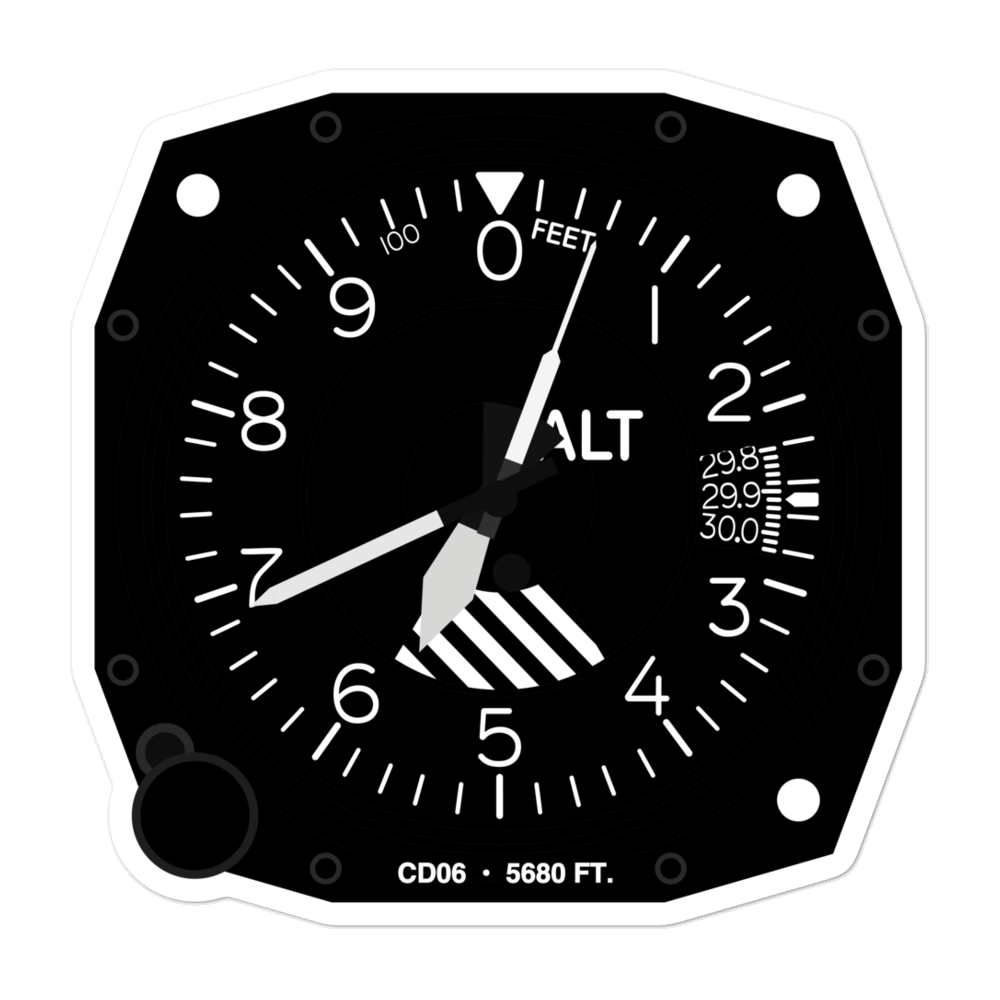 Centennial Healthcare Plaza Heliport (CD06) Altimeter Stickers 