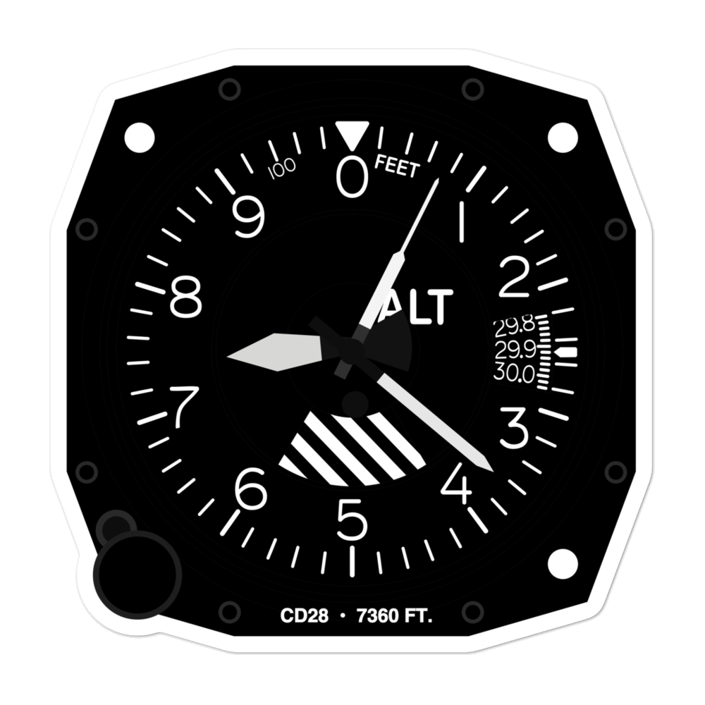 Tall Timber Airport (CD28) Altimeter Stickers 