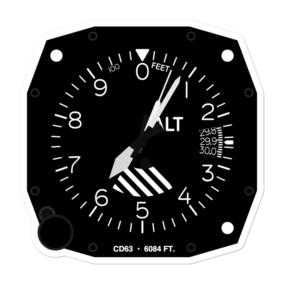 Raven Ridge Heliport (CD63) Altimeter Stickers 