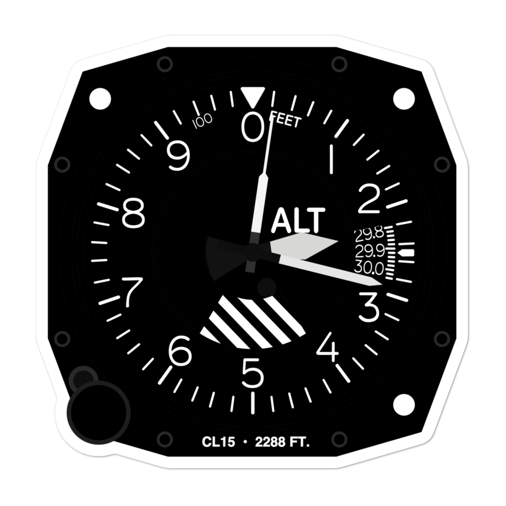Sce Ridgecrest Service Center Heliport (CL15) Altimeter Stickers 