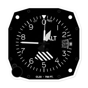 Pauma Valley Air Park (CL33) Altimeter Stickers