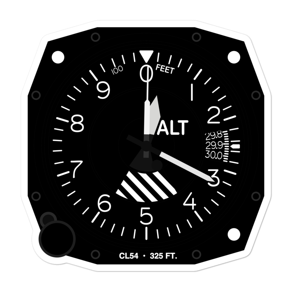 Westside Towers Heliport (CL54) Altimeter Stickers 