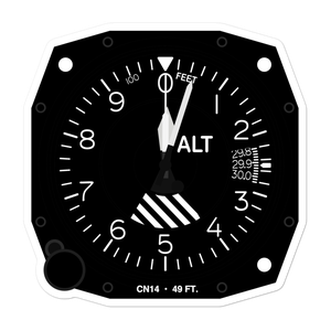 Queen of the Valley Hospital Heliport (CN14) Altimeter Stickers