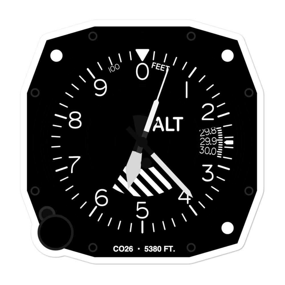 Cirino Heliport (CO26) Altimeter Stickers 