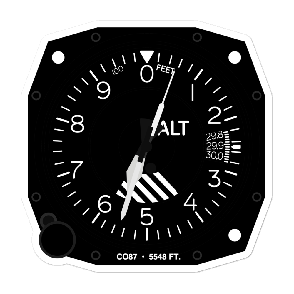 Dbs Air Heliport (CO87) Altimeter Stickers 