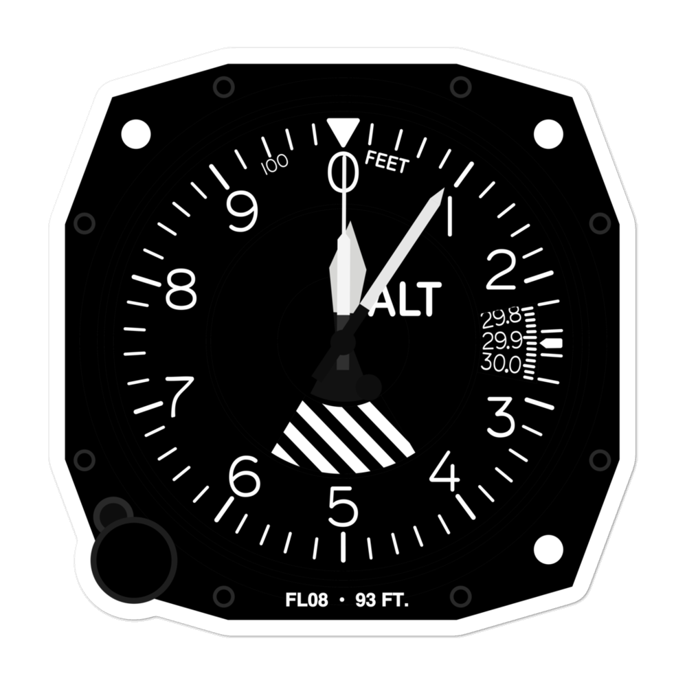 Florida Sheriffs Boys Ranch Airport (FL08) Altimeter Stickers 