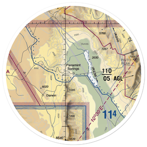 Panamint Springs Airstrip (US-0163) VFR Sectional Sticker (30 mile)