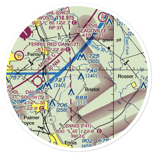Eisenbeck Ranch Airport (US-0161) VFR Sectional Sticker (20 mile)