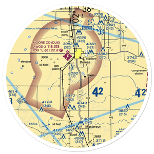 Beauchamp Airstrip (US-0160) VFR Sectional Sticker (30 mile)