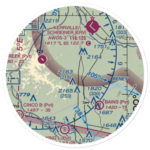 Prison Canyon Ranch Airport (US-0157) VFR Sectional Sticker (20 mile)