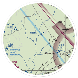 Jennings Ranch Airport (US-0156) VFR Sectional Sticker (20 mile)