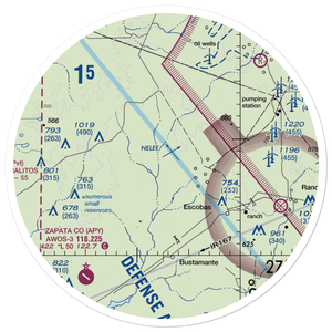Jennings Ranch Airport (US-0156) VFR Sectional Sticker (30 mile)